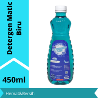 DETERGEN MATIC CAIR BIRU KEMASAN BOTOL 450ML